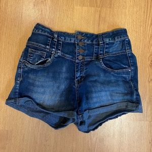 Vienna high waist jean shorts